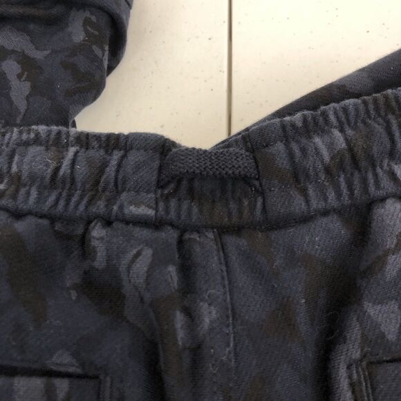 Athleta Stratum Camo Navy Elastic Waist Stretch Farallon Jogger Pants Sz 2 - Picture 9 of 14